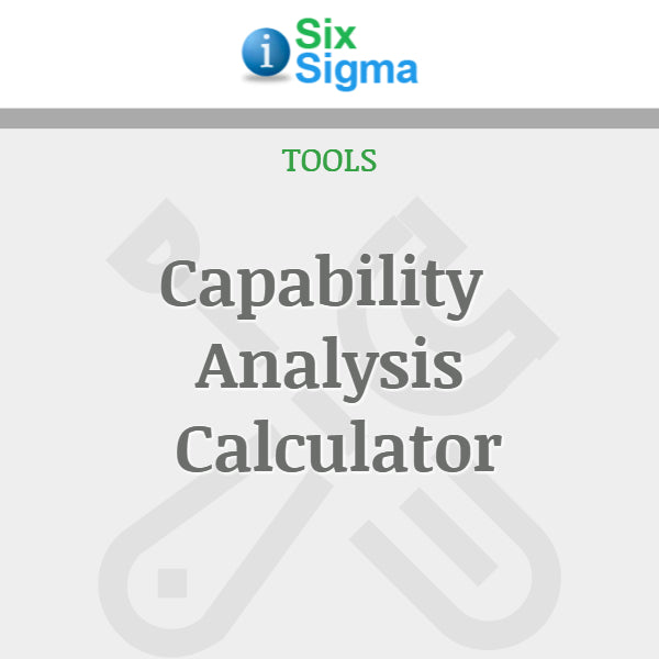 Capability Analysis Calculator
