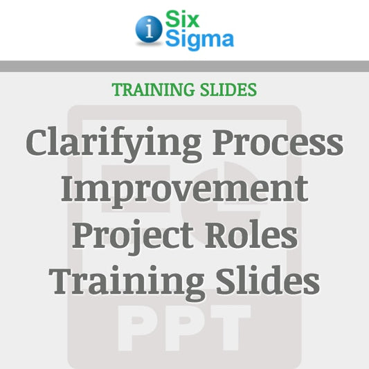 Clarifying Process Improvement Project Roles