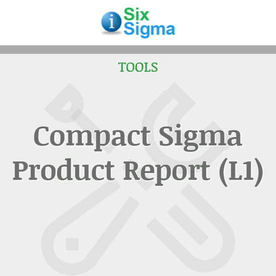 Compact Sigma Product Report (L1) – isixsigma