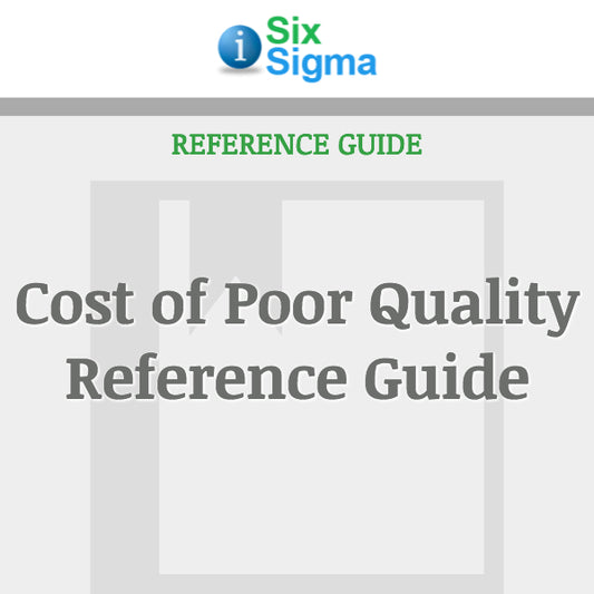 Cost of Poor Quality Reference Guide