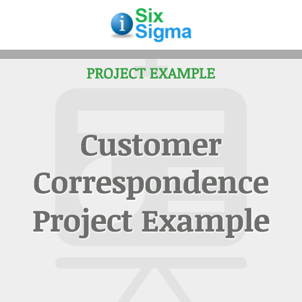 Customer Correspondence Project Example