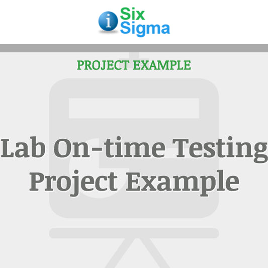 Lab On-time Testing Project Example