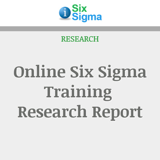 Online Six Sigma Training Research Report