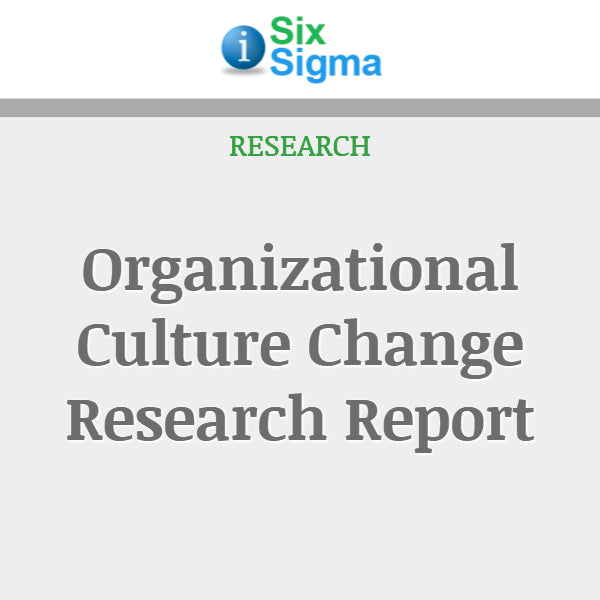 Organizational Culture Change Research Report