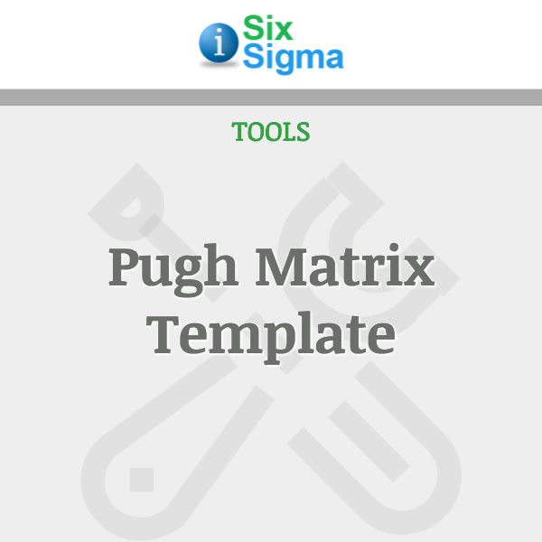 Pugh Matrix Template