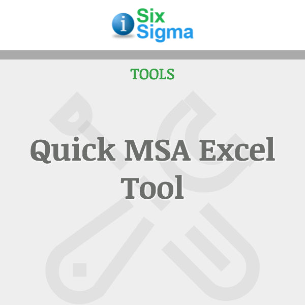 Quick MSA Excel Tool
