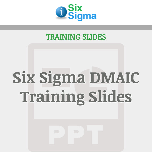 Six Sigma DMAIC Training Slides